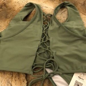 Cupshe Swim - Cupshe Matcha Moose Bikini Set Cupshe Swim - Cupshe Matcha Moose Bikini Set